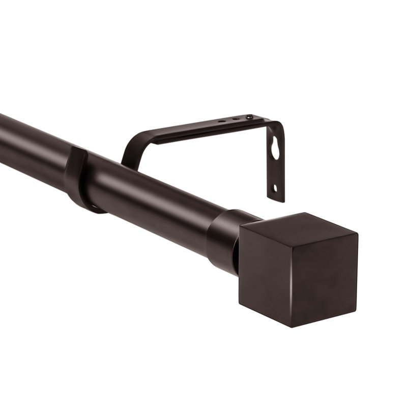 Tringle à rideaux simple Zaytoune Wright, l 48 po à 84 po, Bronze