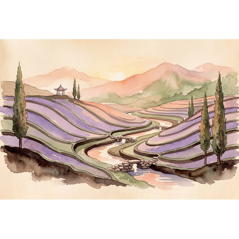 Papier peint amovible paysage vert, 160 po x 108 po, Peler et coller