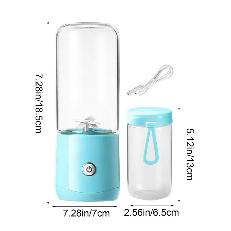 Mini extracteur de jus et de légumes portable, Blue