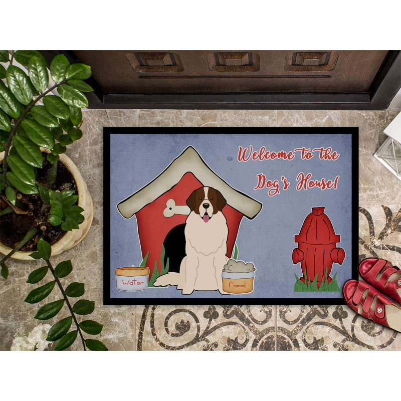 Tapis d'extérieur antidérapant Rochelle Dog House Moscow, Rectangle 2 pi x 3 pi