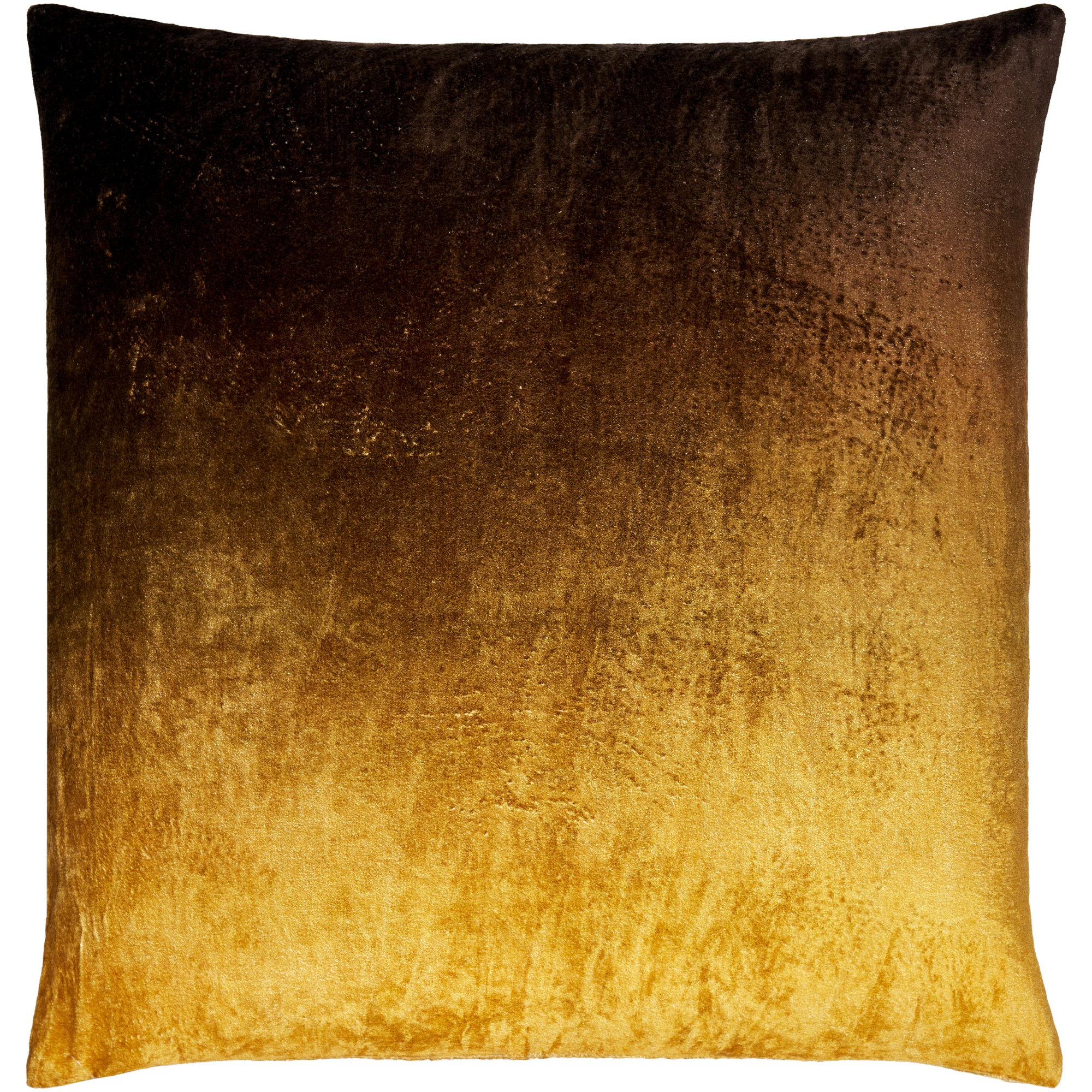 Theodosia 100% Viscose Throw Pillow, Saffron, 22" x 22", Pillow Cover Only - No Insert