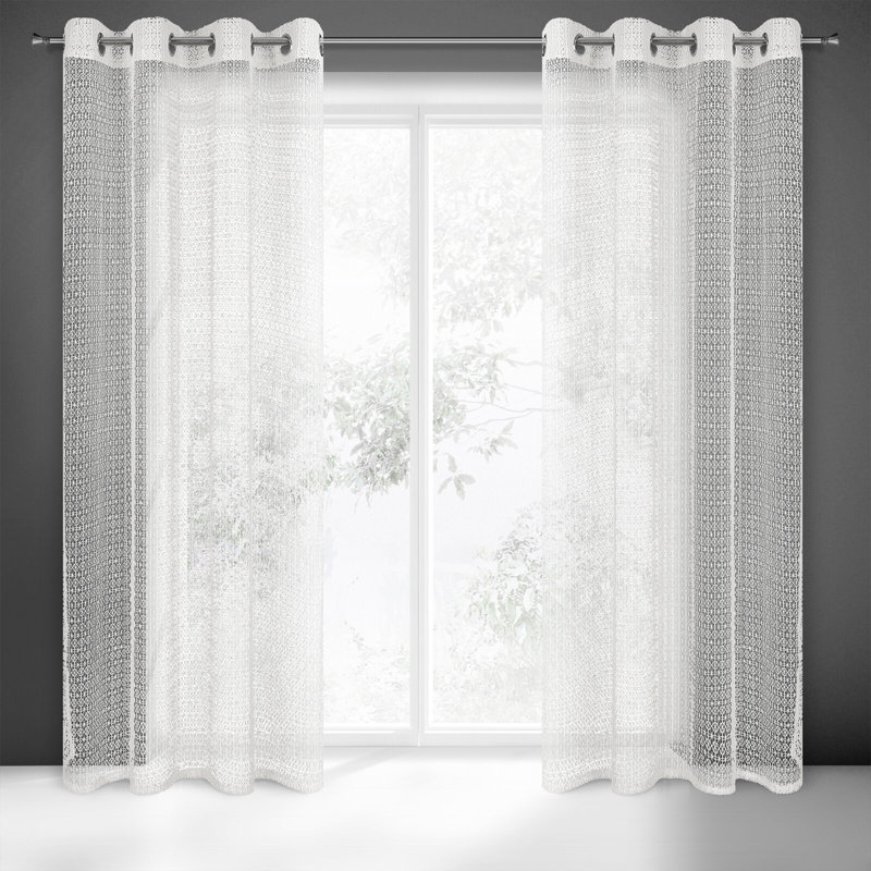 Turcot Semi Sheer Curtains Single Panel