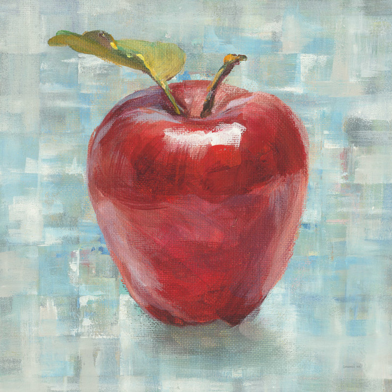 Abstrait pomme, H 36 po x l 36 po x P 1,25 po
