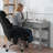 Ergonomic Office Chair in Faux Leather with Massage Function and Footrest