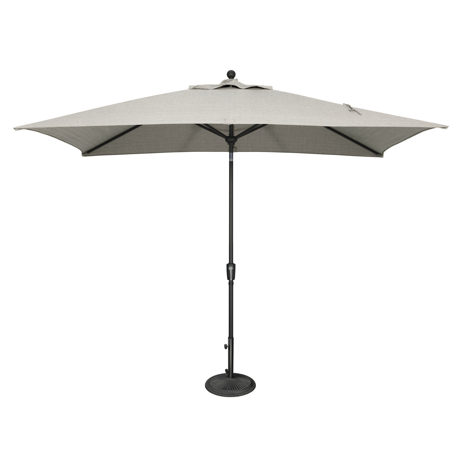 Launceston 78'' Outdoor Umbrella, Black, Silver Sunbrella Acrylic