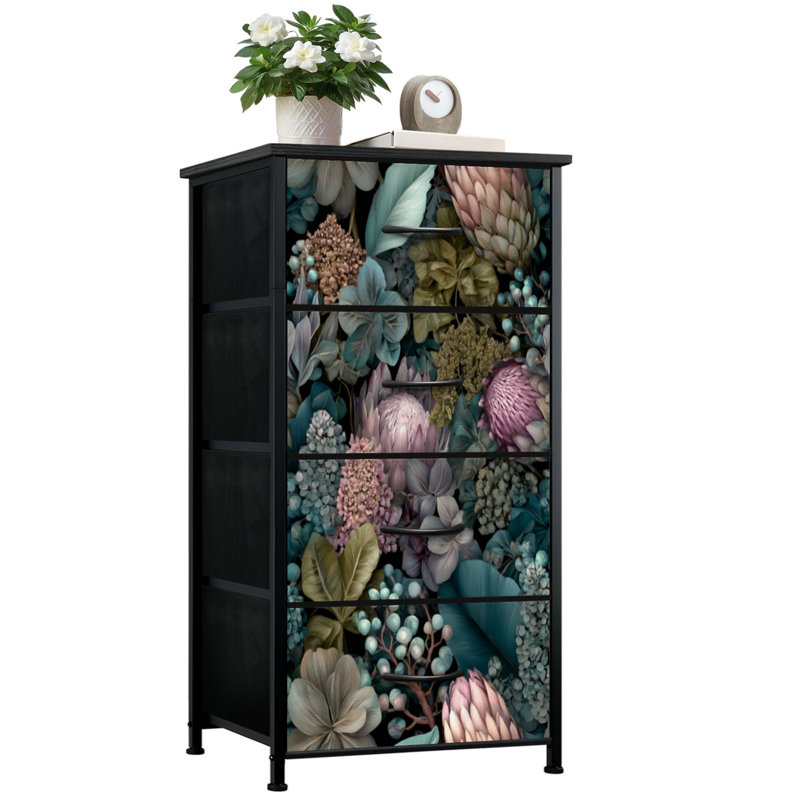 Commode de rangement verticale 4 tiroirs Dreamy