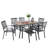 Alyah 6 - Person Patio Dining Set with Rectangular Table