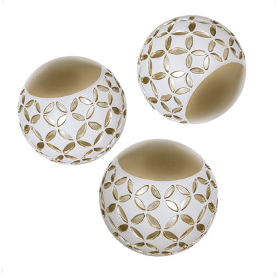 Creative Scents Schonwerk Diamond Lattice Decorative Orbs Set of 3