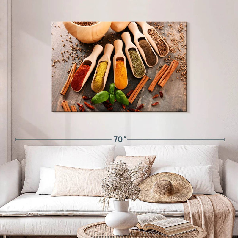Yarlin Spices Of India, 30" H x 45" W
