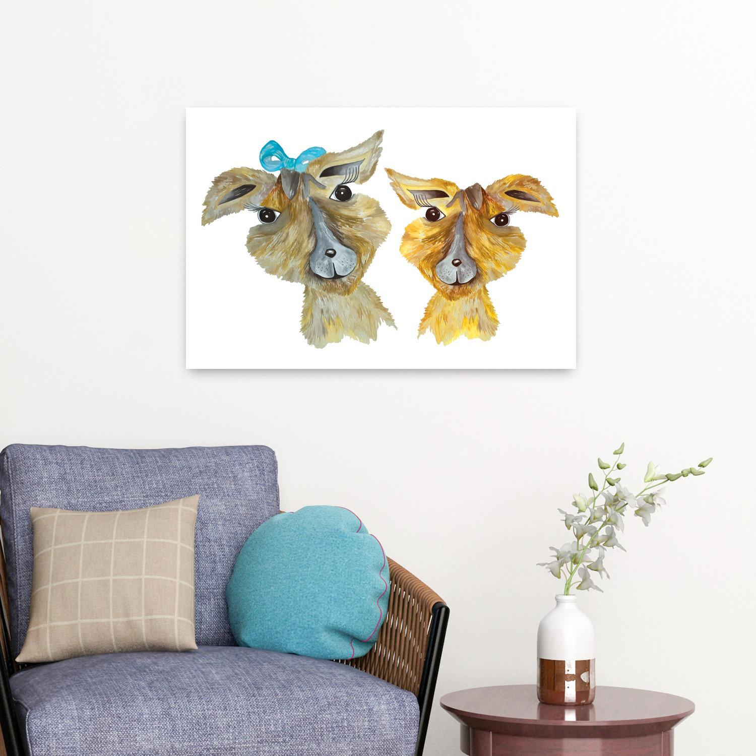 Contemporary Rabbit Designs Red Barrel Studio® Contemporary Art Contemporary Rabbit Forest Art ...