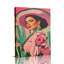 «Eclectic Studio», art mural sur toile tendu «Pink Sombrero mexicain»-949526239