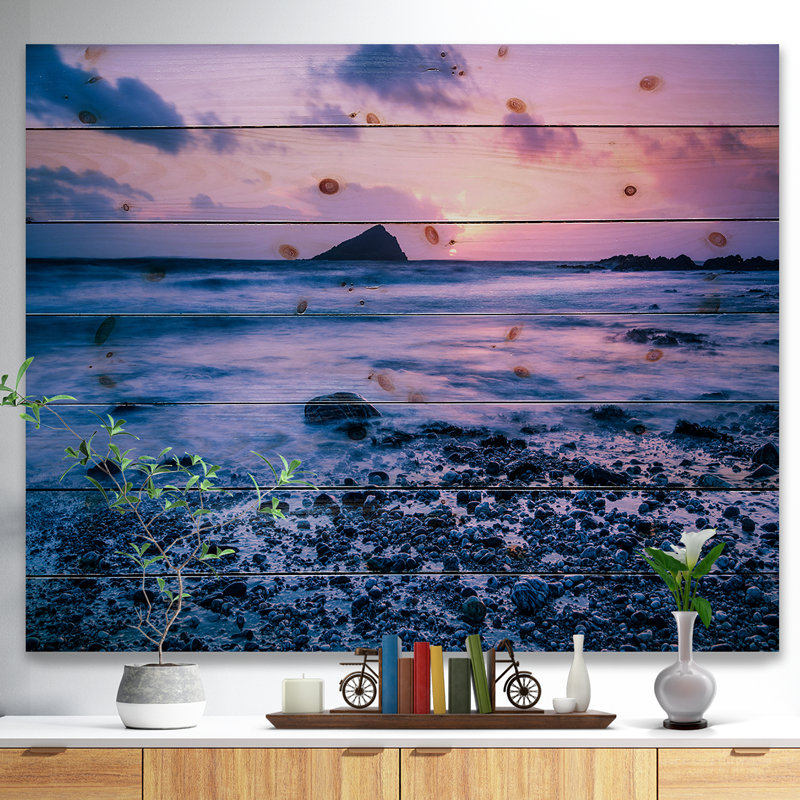 « slow motion ondulations on rocky beach », impression, H 15 po x l 20 po x P 1 po, H 36 po x l 46 po x P 1,5 po