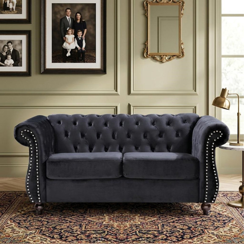 Fauteuil d'appoint Chesterfield, Dark Gray