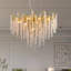Eckhardt Modern Chandelier Crystal Light, Luxury Crystal Pendant Light, Dimmable Round Crystal Pendant（silver 80cm）-1951694653-1951694652