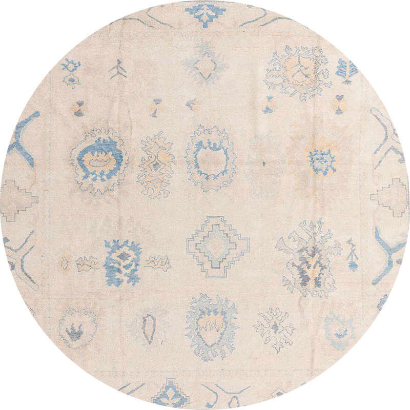 Tapis abstrait moderne 4317, Rond 6 pi