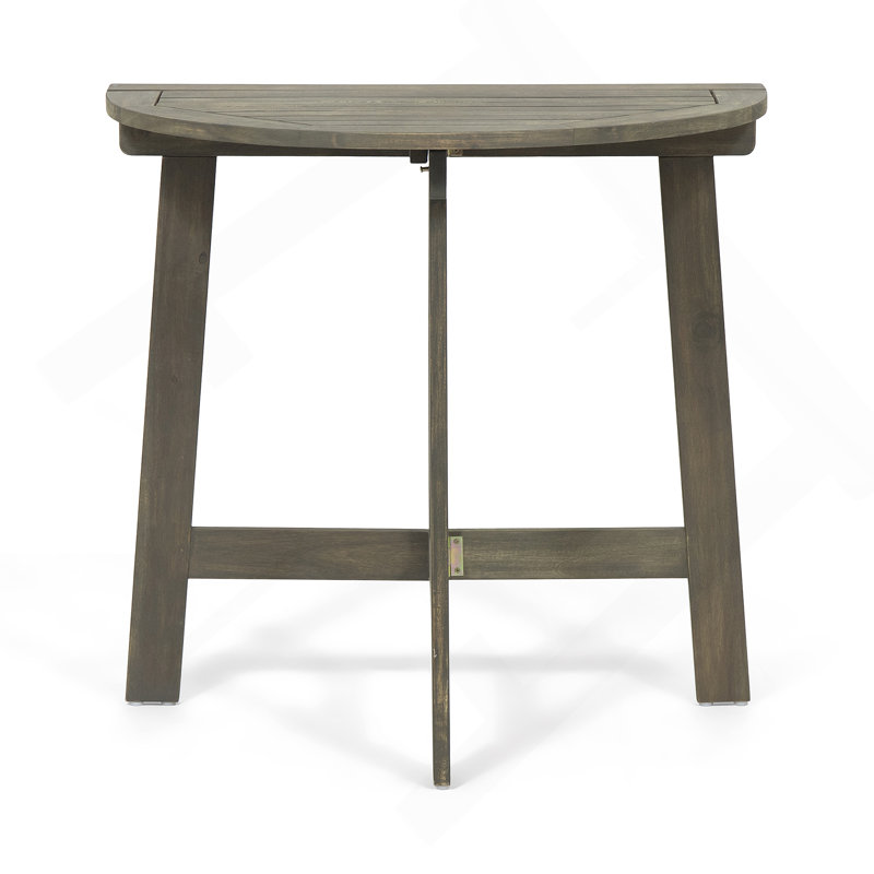 TABLE BISTRO WESTMONT DEMI-ROND, GRIS