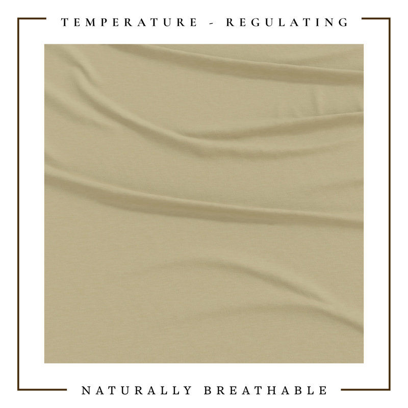 Ensemble de draps en jersey de coton chiné ultra doux, Twin / Twin XL with 1 Pillowcase, Eucalyptus chiné