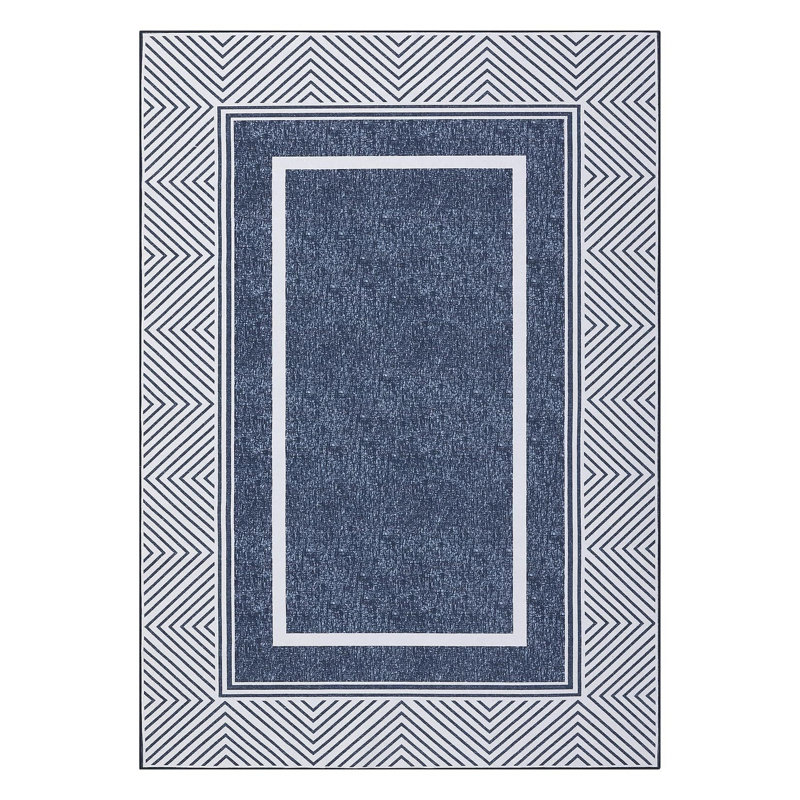 Tapis moderne à bordure lavable