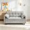 Canapé-lit modulaire 54,30 po Corduroy