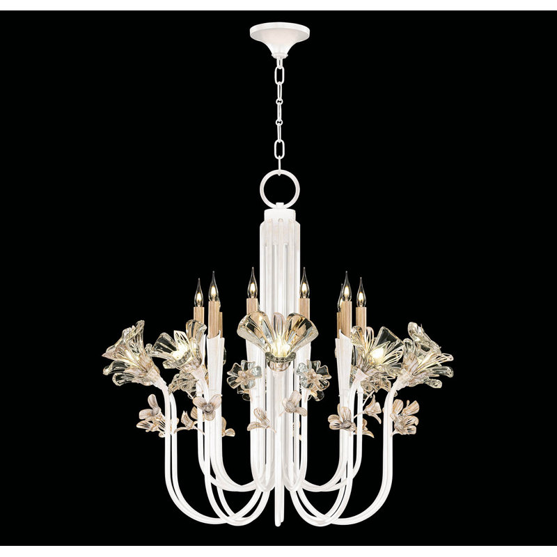 Lustre rond 35,5 po Azu, Blanc