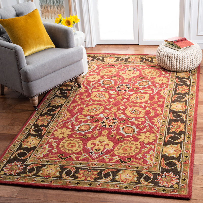 Kuhlman Hand Tufted Wool Oriental Rug, Rectangle 8' x 10'