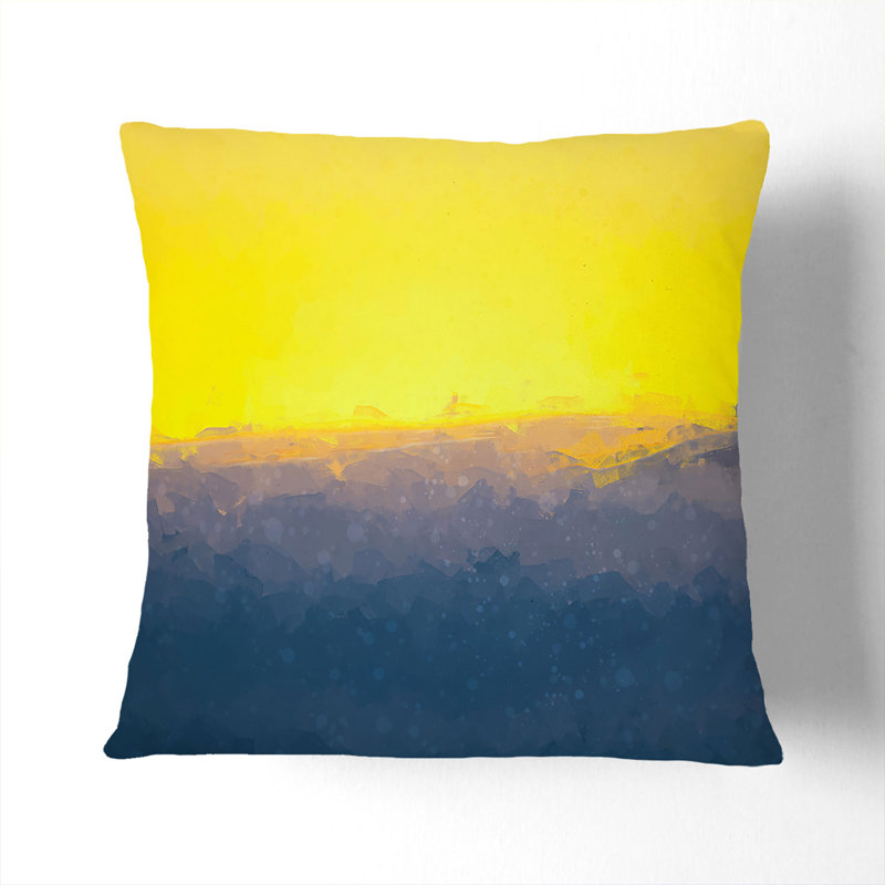 Valley of Clouds Cushion with Filling, 55cm H x 55cm W x 20cm D