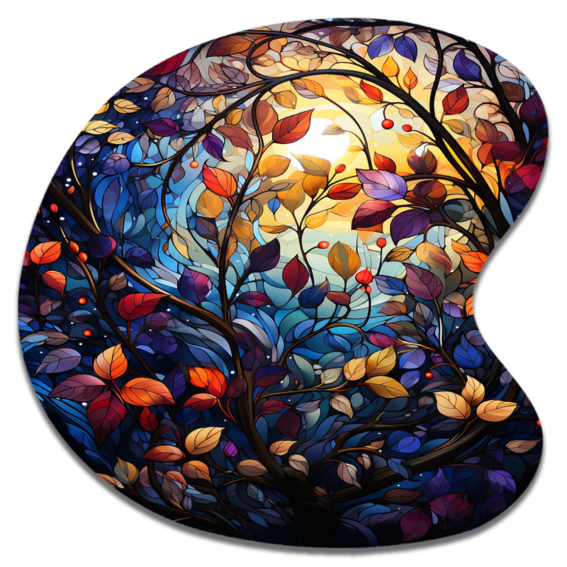 Pacome - Botanicals, art mural unique en métal, reproduction d'art asymétrique moderne, H 27 po x l 27 po