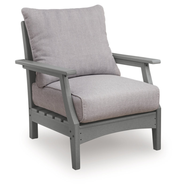 Chaise longue d'extérieur avec coussin Anieya