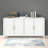 U-Style Accent Storage Cabinet, Sideboard Wooden Cabinet With Metal Handles, Ideal For Hallway, Entryway, Living Room, Versatile Furniture For Home Organization-928302764