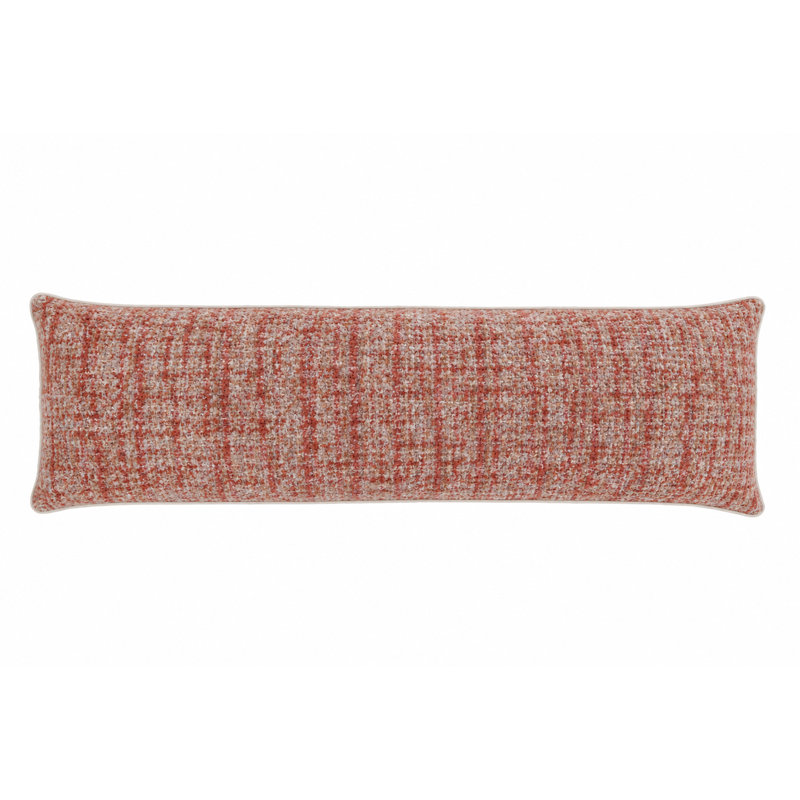 Bozeman Abstract Feather Throw Pillow, Redwood, 18" X 60" Body Pillow