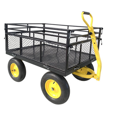 Chariot de jardin en acier robuste