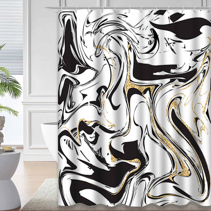 Rideau de douche Marble, L 72 po x l 78 po