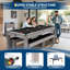 Table de billard convertible 7-en-1 7 pi, table de billard et de ping-pong avec chariot de rangement, ensemble d'accessoires, noir-128709530