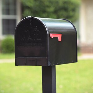 Stanley Jumbo Galvanized Steel Post Mount Mailbox