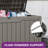 Balconera Water Resistant Resin Lockable Deck Box-126754757-126754758