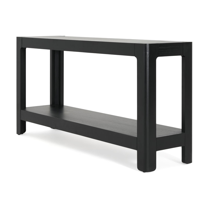 Modern Farmhouse Console Table, Black