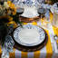 Iberian Dinner Plate - Indigo/White