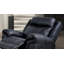 Fauteuil coulissant, inclinable et contrastant en similicuir