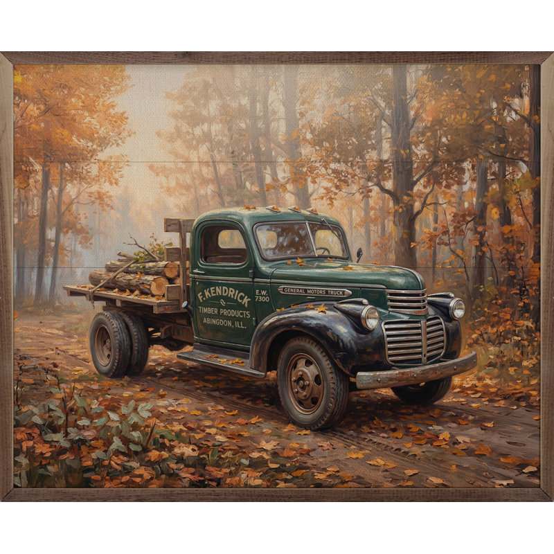 Kendrick Truck Autumn Woods, H 8 po x l 10 po