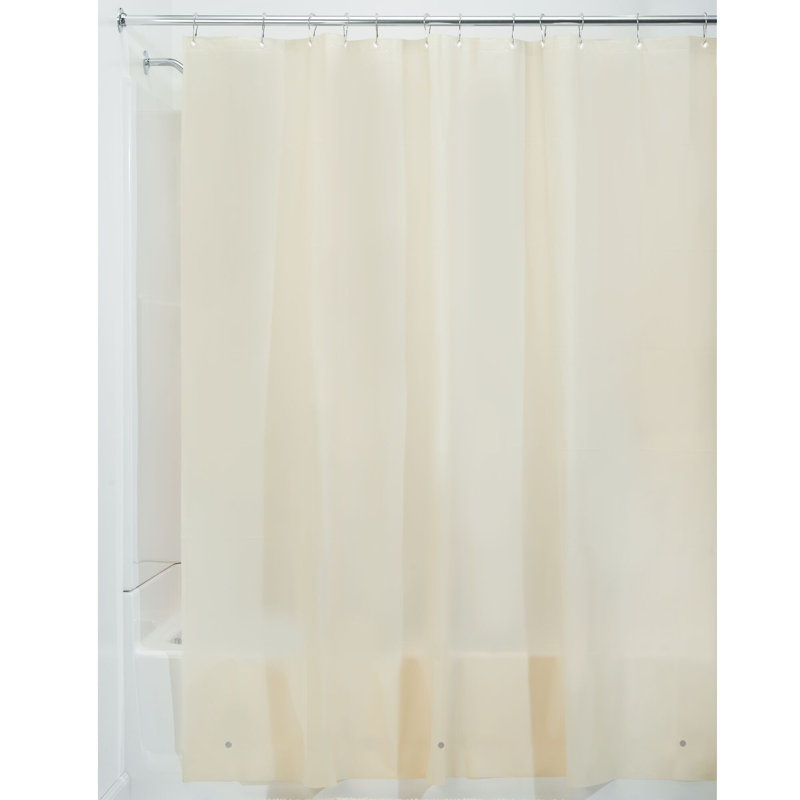 Vinyl Shower Curtain and Liner Included, Sand