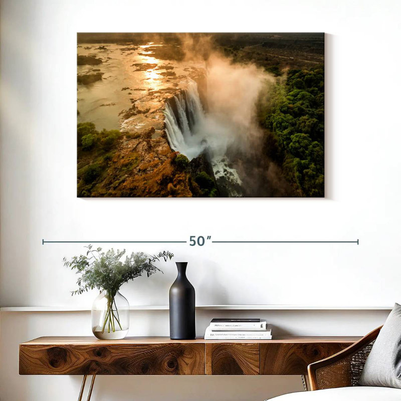 Alvord Victoria Falls Sunrise, H 26 po x l 39 po