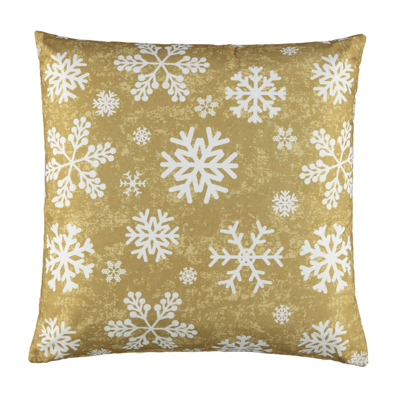 Housse de coussin Blizzard, Or, 18 po x 18 po