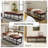 Anahli 60'' W Modern Industrial Genuine Leather Bench with Tufted Design-1028906485