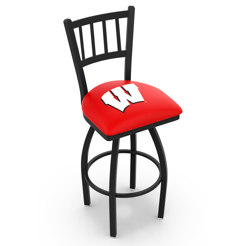 Tabouret de comptoir pivotant de 25 po NCAA, Badgers du Wisconsin - Badger, 25 po de hauteur