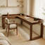 L-Shaped Solid Wood Solid Wood Secretary Desk