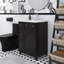 Meuble-lavabo autoportant 24 po avec lavabo en céramique et 2 tiroirs, 1 porte-146448956-146448954