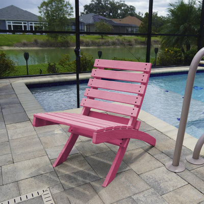 Grandcourt Fully Assembled All-Weather Recycled HDPE Outdoor Folding Patio Chair