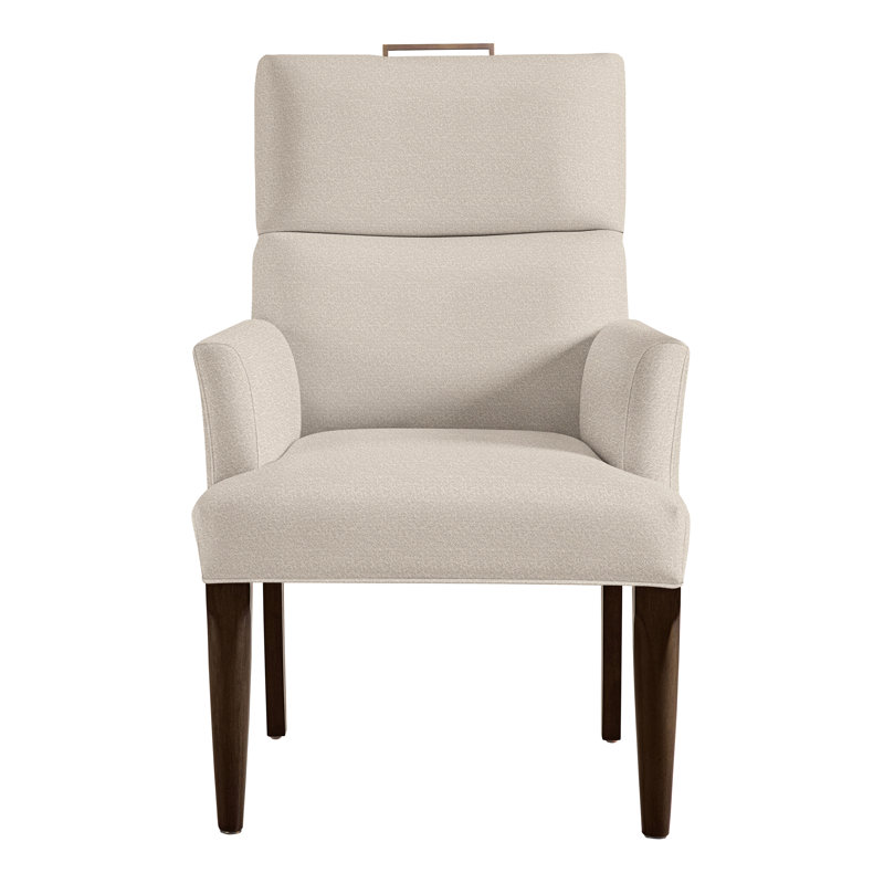 Thom Filicia Home Fabric Tight Back Arm Chair, Wrenn, Nadia Steam