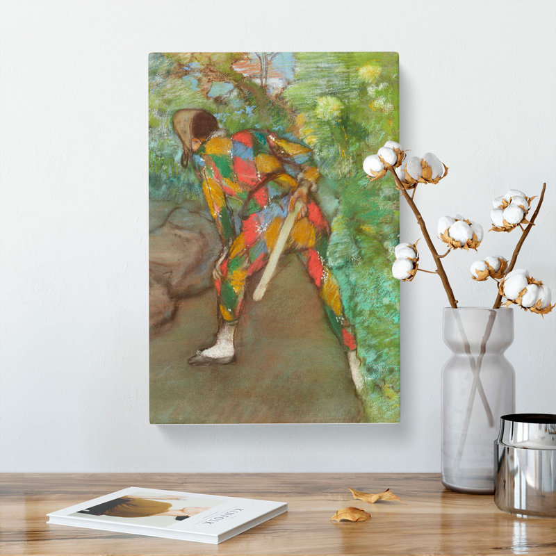 Harlequin by Edgar Degas - Wrapped Canvas Painting, 60cm H x 40cm W x 3cm D