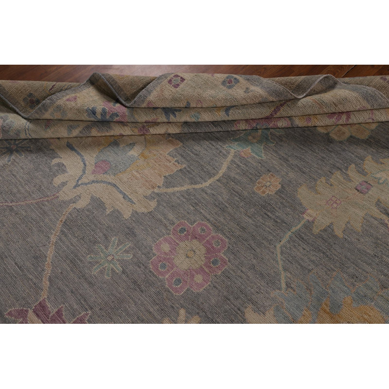 Vegetable Dye Oushak Turkish Large Rug 10